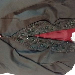 Winter green 2 piece dress suit